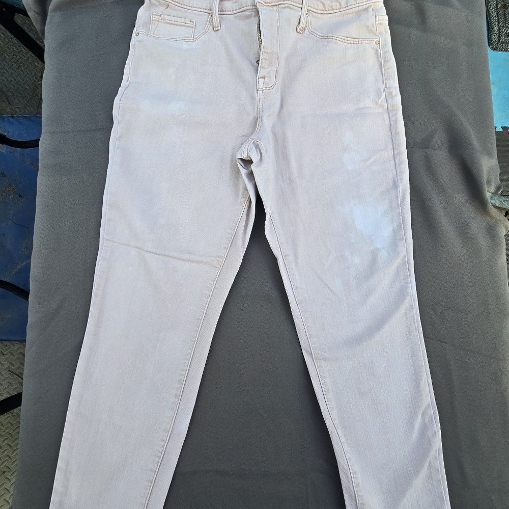 Elegant Light Pink High Rise Jegging Crop Women's Jeggings By Mossimo Denim